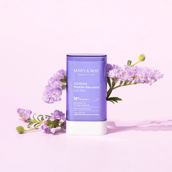 MÀRY & MAY – VEGAN PEPTIDE BAKUCHIOL SUN STICK SPF50+ PA++++
