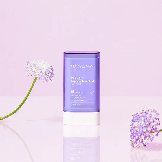 MÀRY & MAY – VEGAN PEPTIDE BAKUCHIOL SUN STICK SPF50+ PA++++