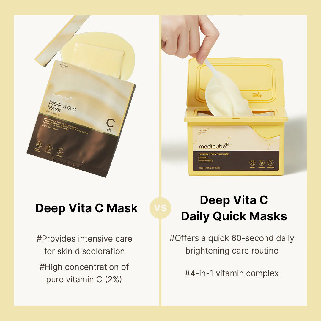 MEDICUBE DEEP VITA C DAILY QUICK MASK 350G 30PCS