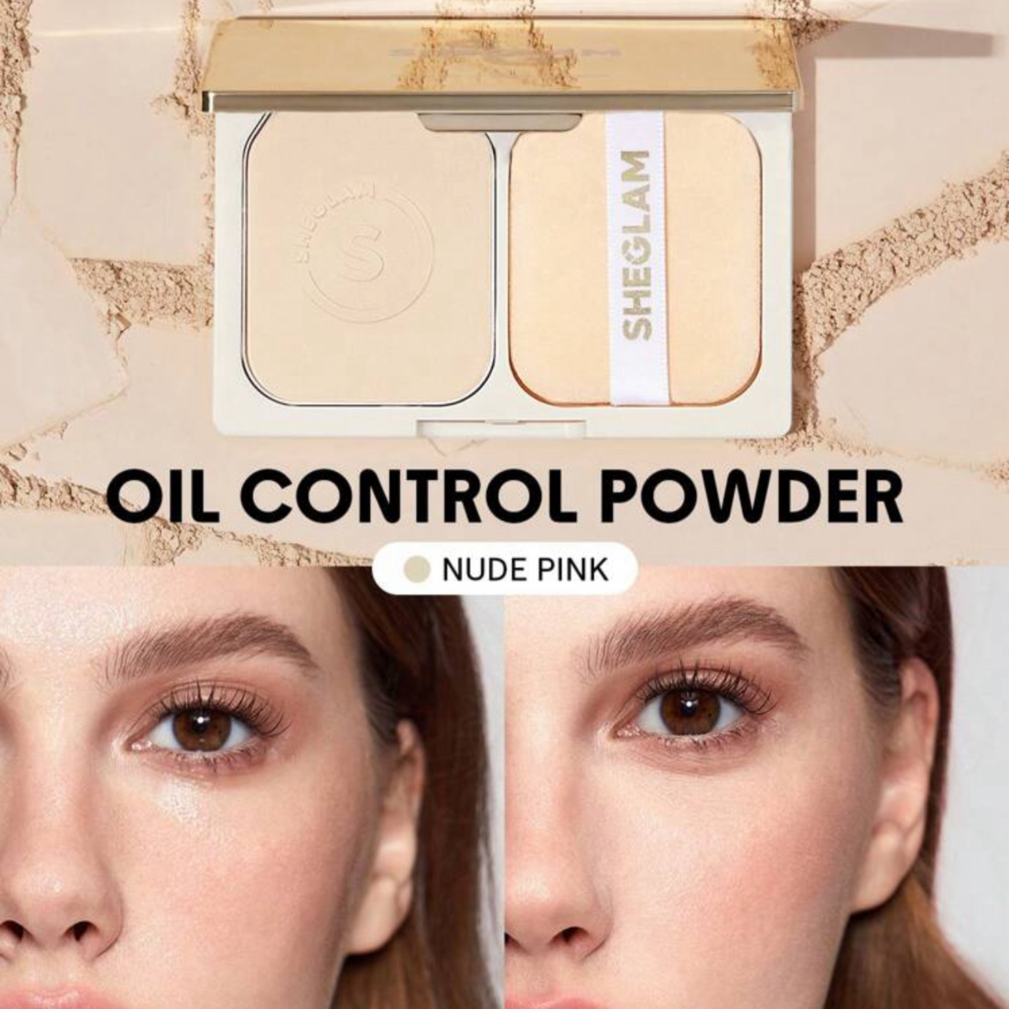 SHEGLAM POUDRE ANTI HUILE VELOUR NUDE PINK