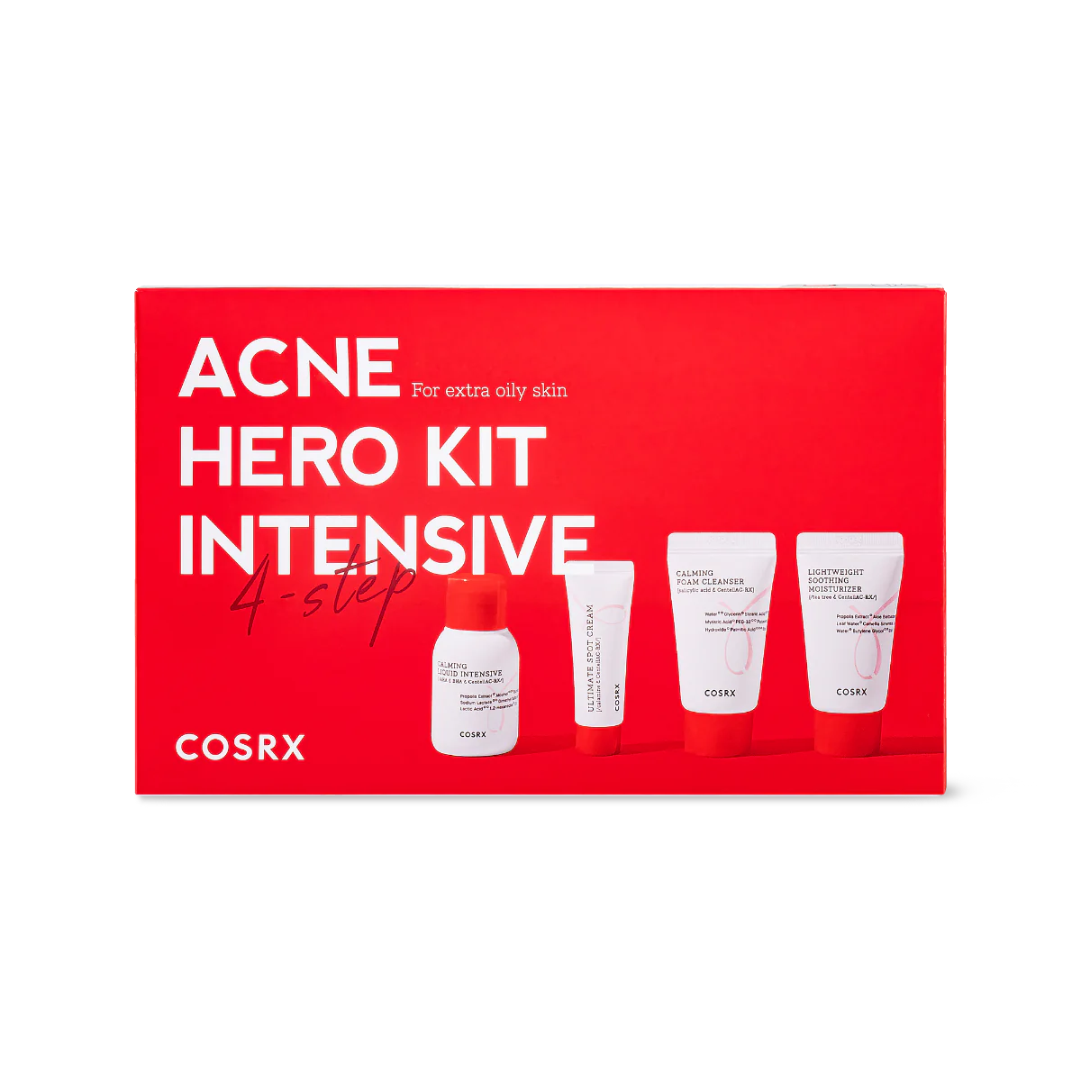 COSRX - ACNE HERO KIT INTENSIVE - DISCOVERY SET 4 STEPS