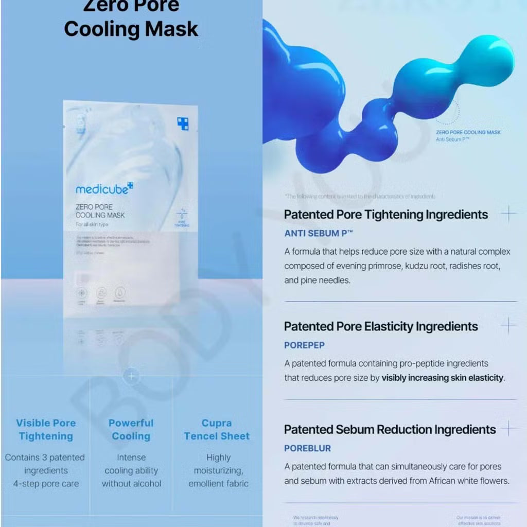 MEDICUBE ZERO PORE COOLING MASK SHEET 27G