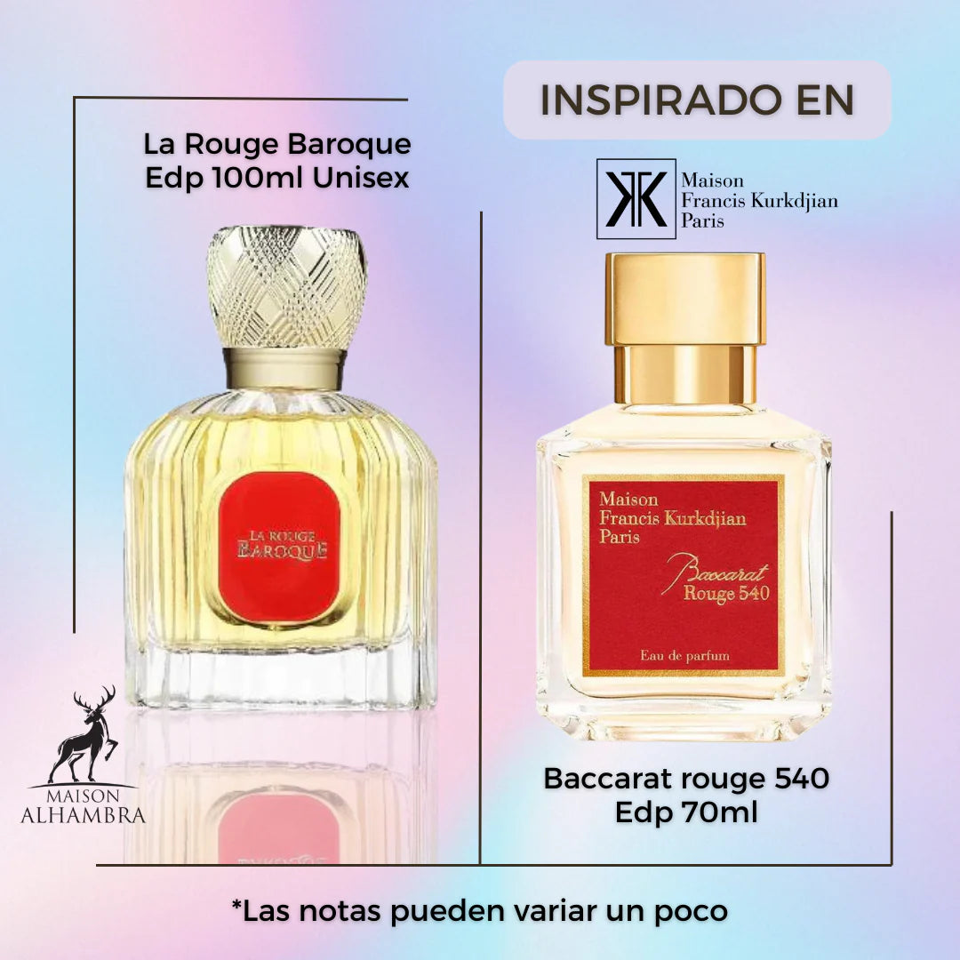 ALHAMBRA LA ROUGE BAROQUE EDP 100ML (DUPE BACCARAT ROUGE 540)