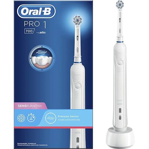ORAL-B PRO 1 700 BROSSE À DENTS ÉLECTRIQUE SENSI ULTRATHIN BLANC