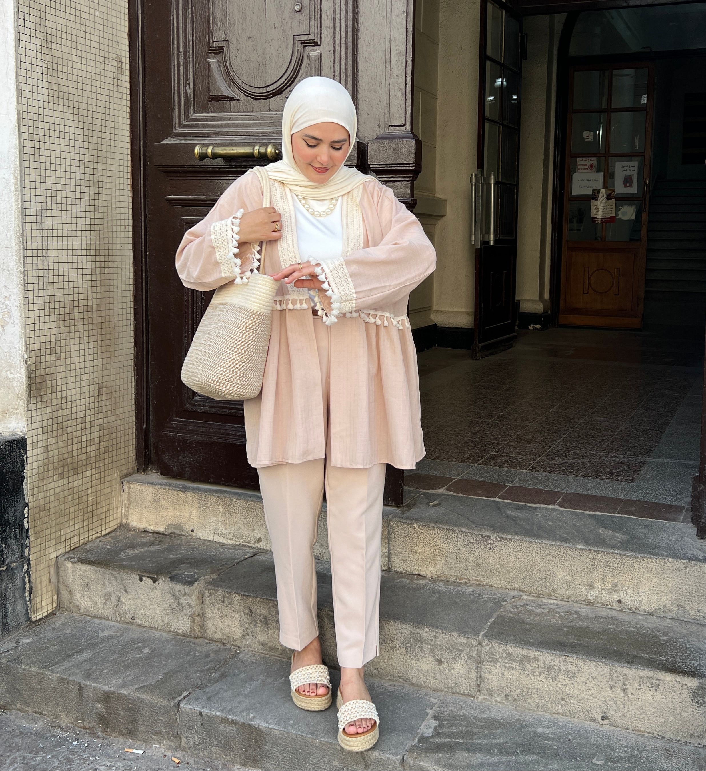 GILET ÉTÉ BEIGE SUPER LÉGER