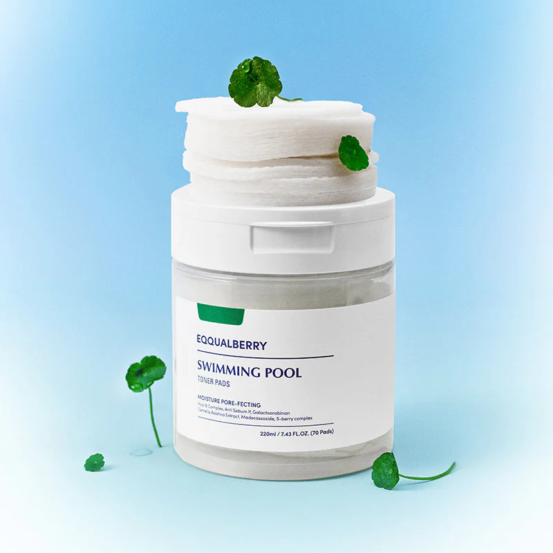 EQQUALBERRY SWIMMING POOL TONER PADS 220ML 70 PADS