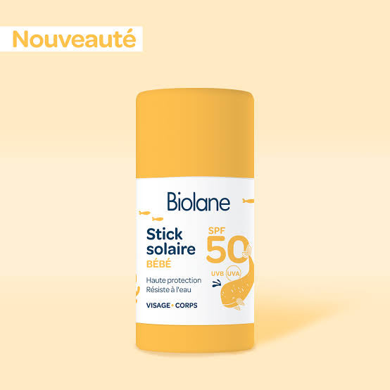 BIOLANE STICK SOLAIRE SPF 50 UVA - UVB ADAPTÉ AUX BÉBÉS