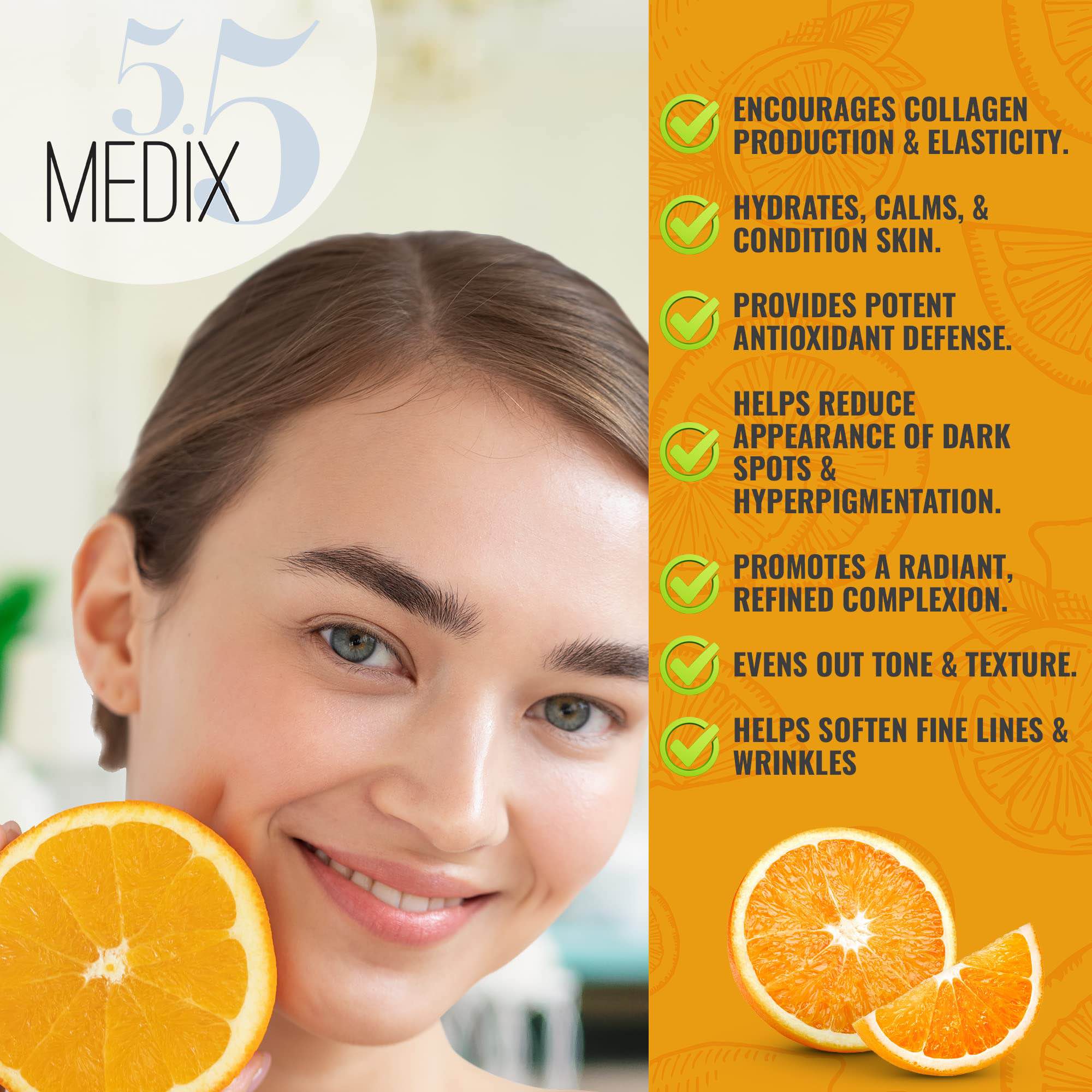 MEDIX 5.5 VITAMIN C CREAM + TURMERIC 444ML