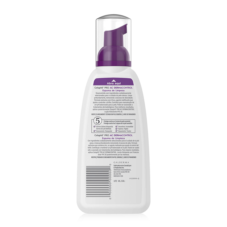 MOUSSE NETTOYANTE CETAPHIL PRO AC DERMACONTROL 236 ML
