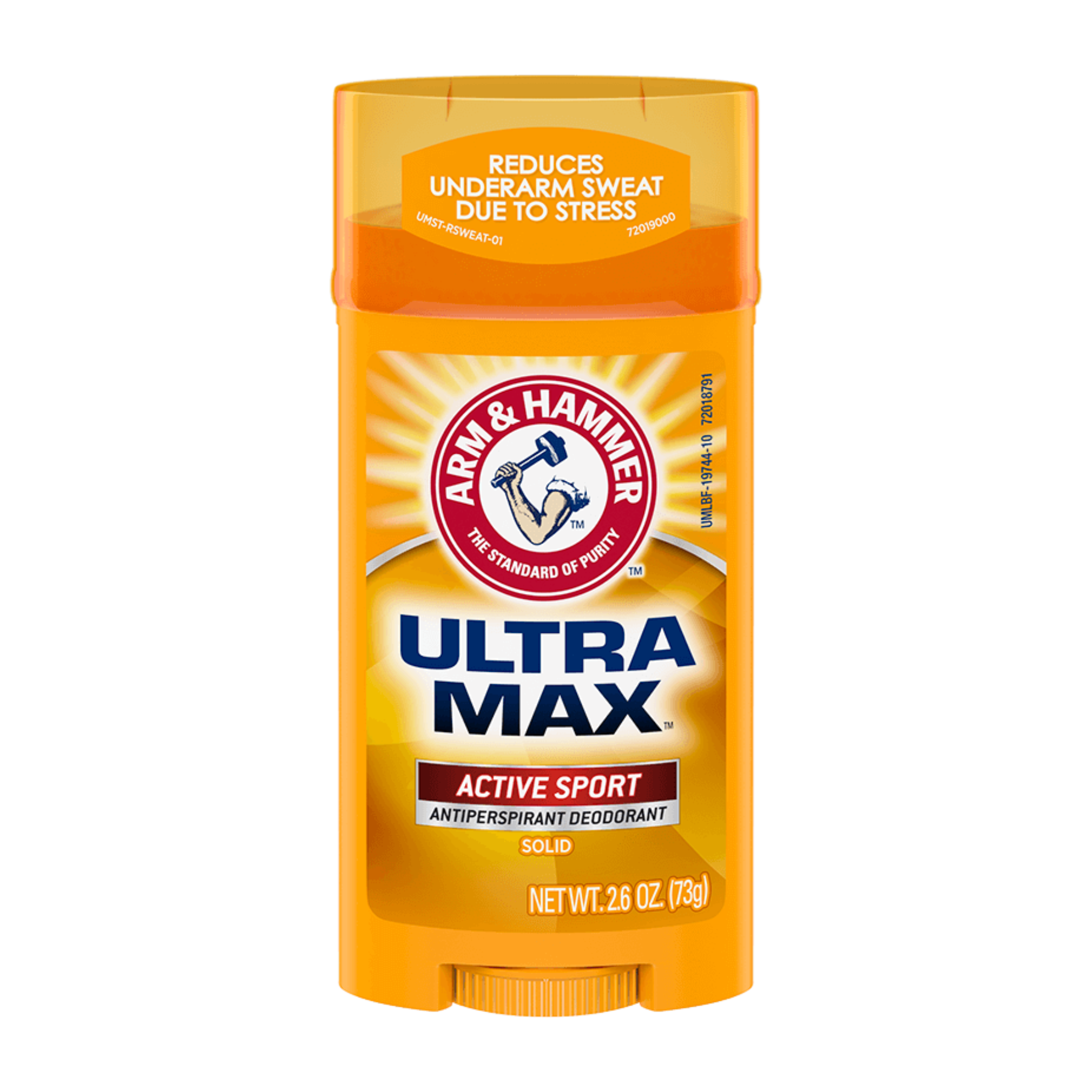 ARM & HAMMER ULTRA MAX STICK SOLID DEODORANT ANTI TRANSPIRANT ACTIVE SPORT 73G