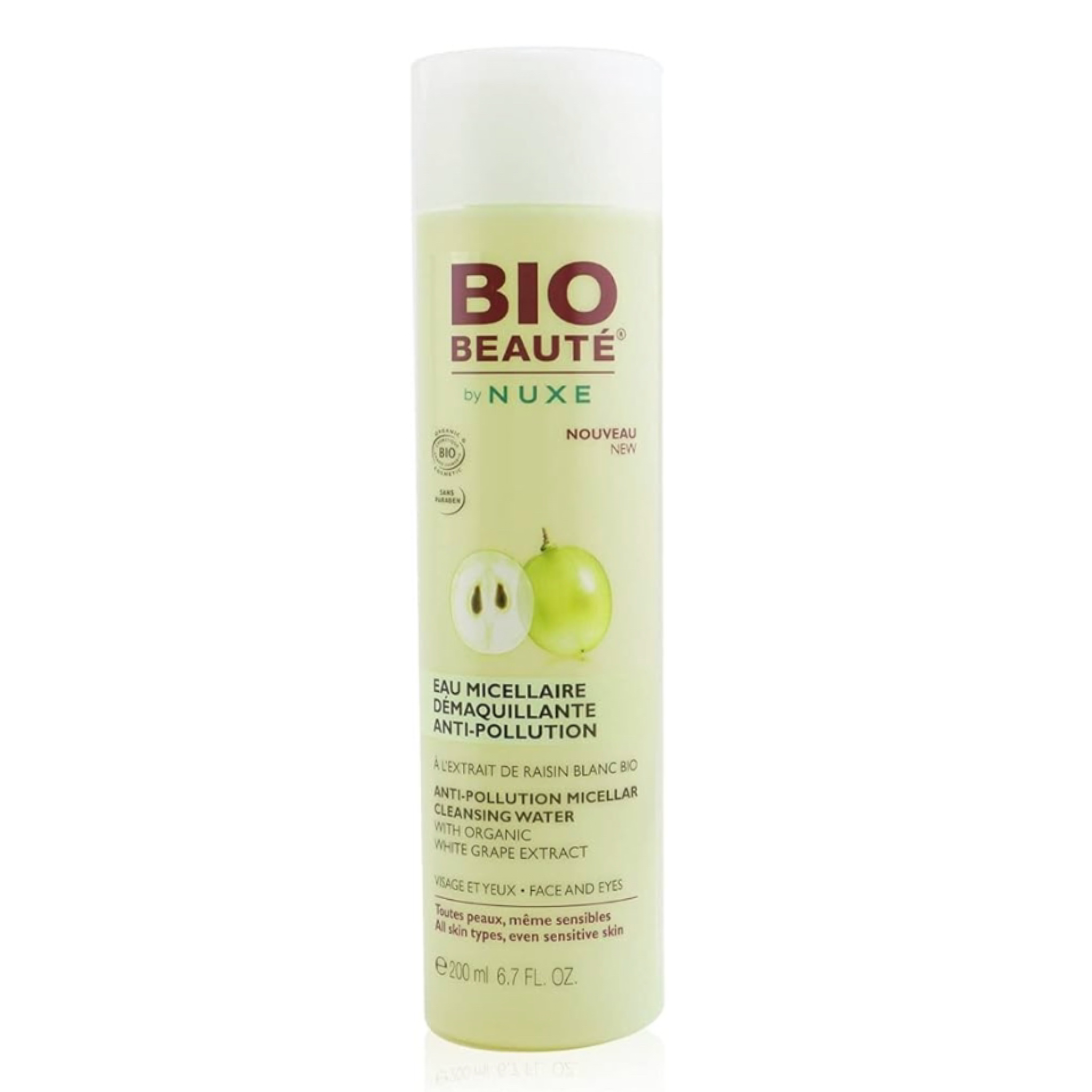 NUXE BIO EAU MICELLAIRE DÉMAQUILLANTE ANTI-POLLUTION 200ML