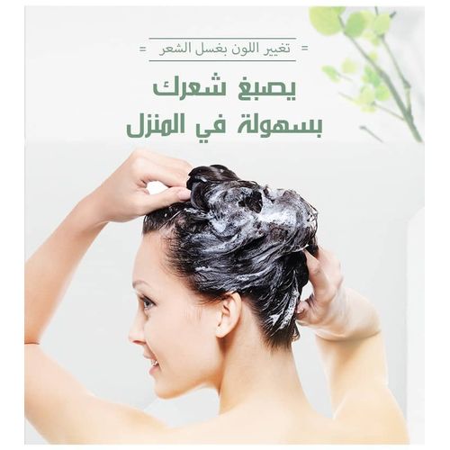 SHAMPOOING COLORANT NATUREL MARRON FONCÉ - FAST - À L’HUILE D’ARGAN - 400ML