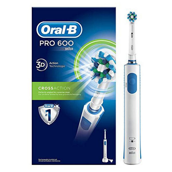 ORAL-B BROSSE À DENTS ÉLECTRIQUE RECHARGEABLE PRO 600 CROSSACTION TOOTHBRUSH