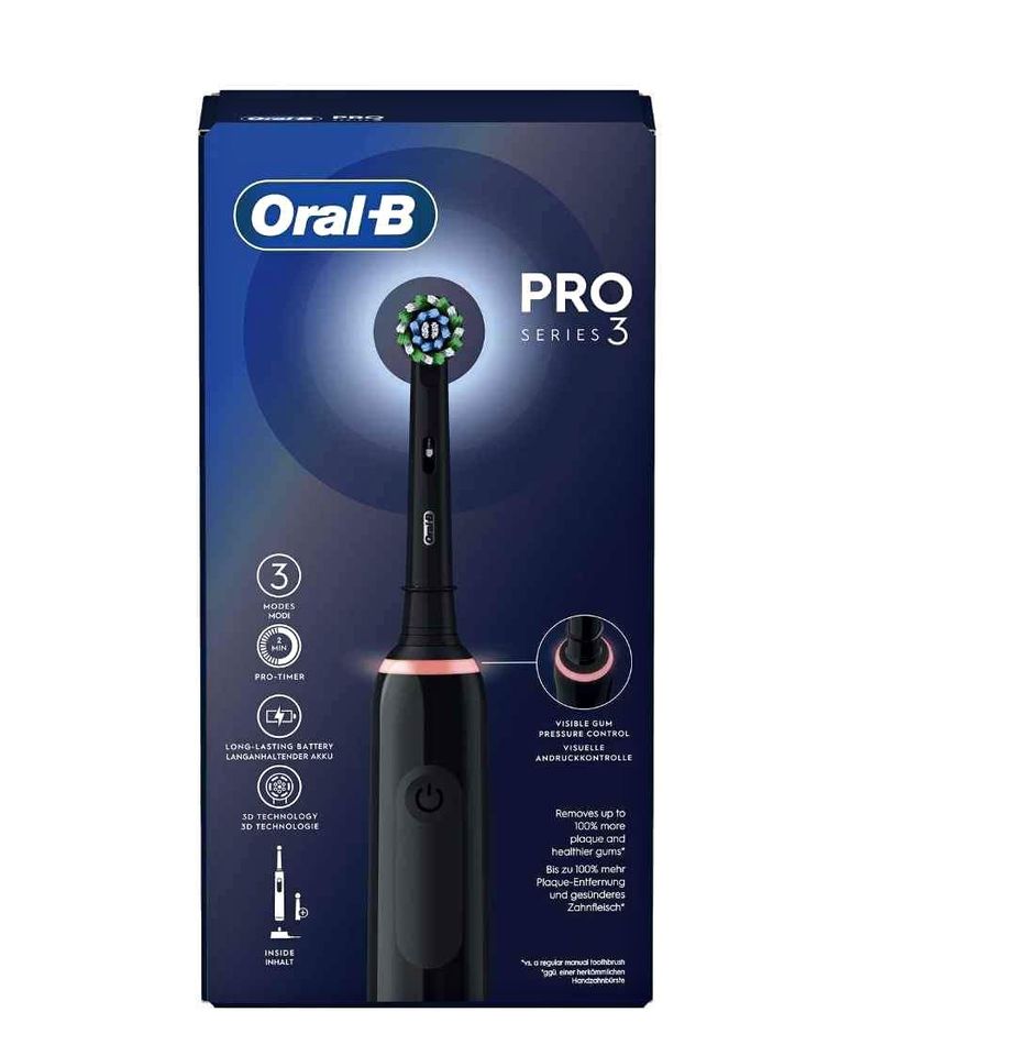 ORAL-B PRO SERIES 3 BROSSE À DENT ÉLECTRIQUE NOIR