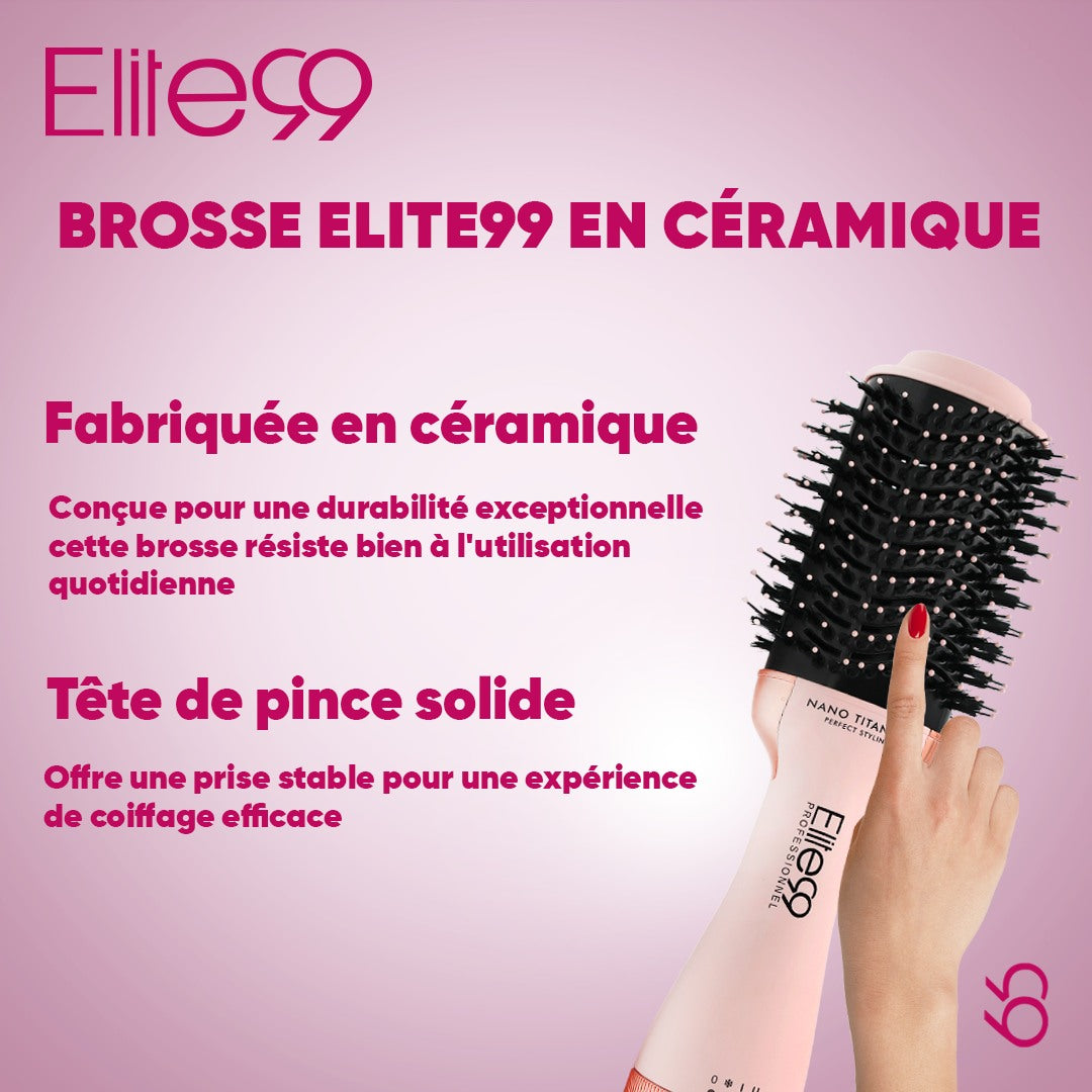 BROSSE SOUFFLANTE EN CERAMIC TRÈS PUISSANTE -PRO 1500W ELITE99- (ROSE Gold)