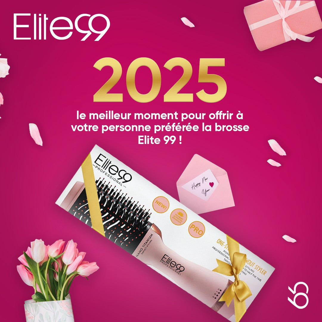 BROSSE SOUFFLANTE EN CERAMIC TRÈS PUISSANTE -PRO 1500W ELITE99- (ROSE Gold)