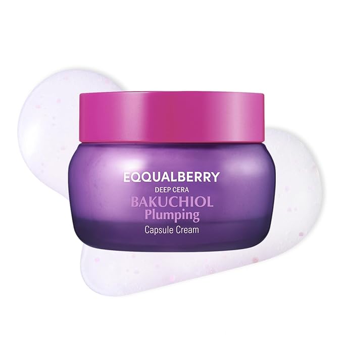 EQQUALBERRY BAKUCHIOL PLUMPING CAPSULE CREAM 50ML