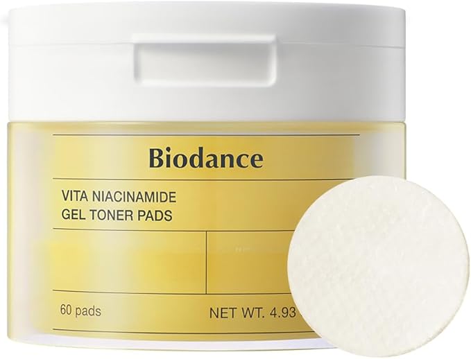 BIODANCE VITA NIACINAMIDE GEL TONER PAD 60 SHEETS