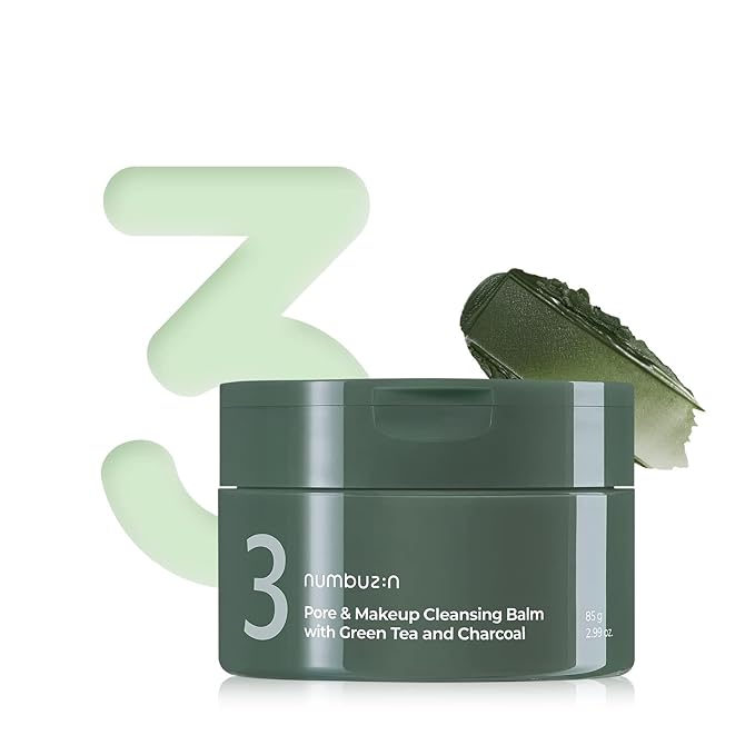 NUMBUZIN NO.3 PORE & MAKEUP SKIN SOFTENING CLEANSING BALM WITH GREEN TEA AND CHARCOAL 85G