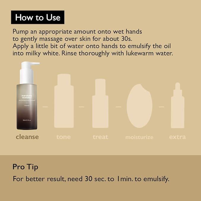 HARUHARU WONDER BLACK RICE MOISTURE DEEP CLEANSING OIL 150 ML