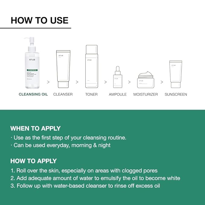 ANUA HEARTLEAF PORE CONTROL CLEANSING OIL MILD 200ML