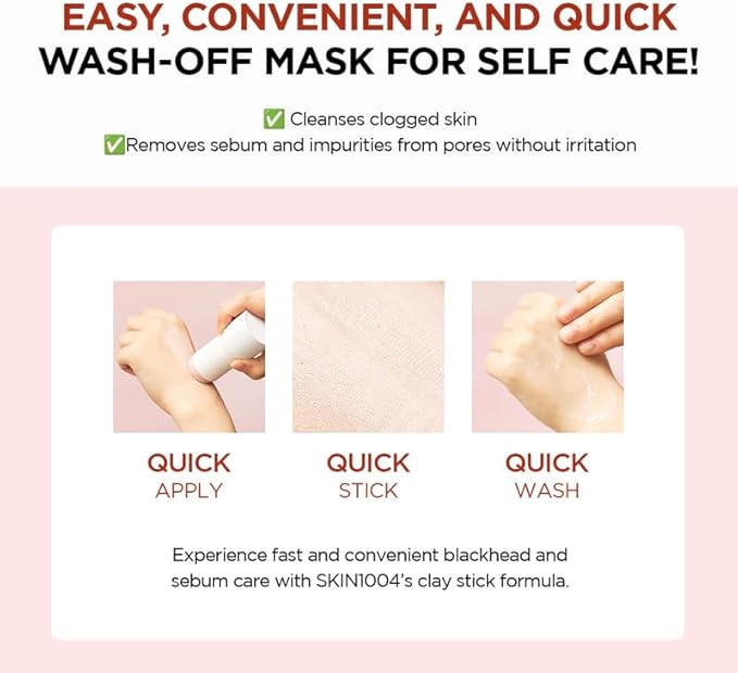 MADAGASCAR CENTELLA POREMIZING QUICK CLAY STICK MASK (MASQUE EN BÂTON D'ARGILE) 27G