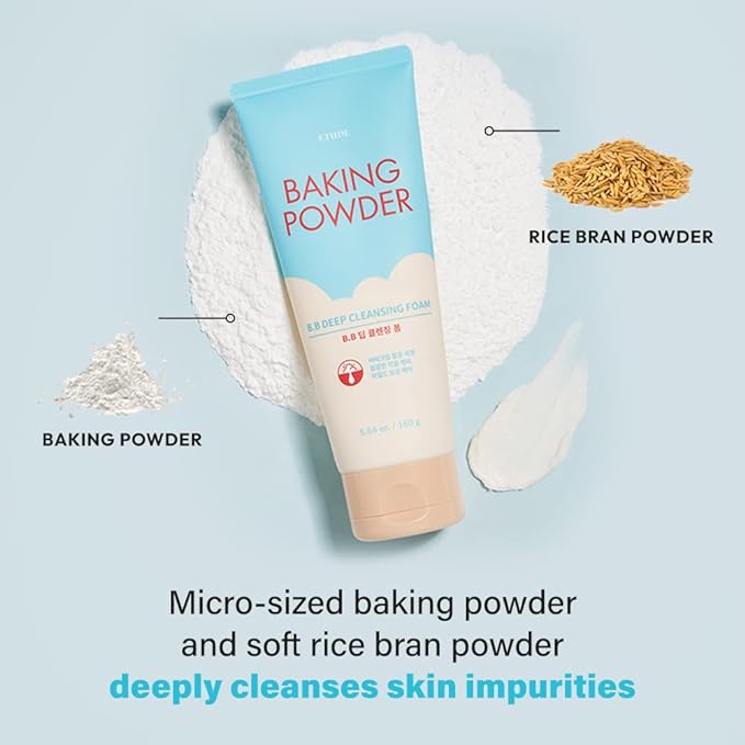 ETUDE - BAKING POWDER BB DEEP CLEANSING FOAM - NETTOYANT ET DÉMAQUILLANT