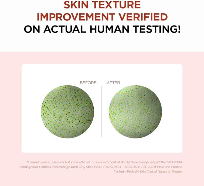 MADAGASCAR CENTELLA POREMIZING QUICK CLAY STICK MASK (MASQUE EN BÂTON D'ARGILE) 27G