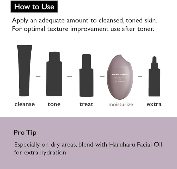 HARUHARU WONDER CRÈME 10 HYALURONIQUE DE RIZ NOIR (50ML)