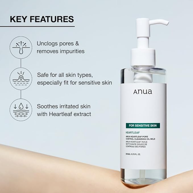 ANUA HEARTLEAF PORE CONTROL CLEANSING OIL MILD 200ML