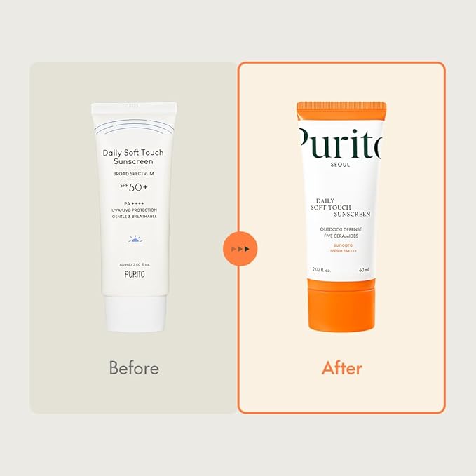 PURITO SEOUL DAILY SOFT TOUCH SUNSCREEN SPF50+ PA++++ 60ML