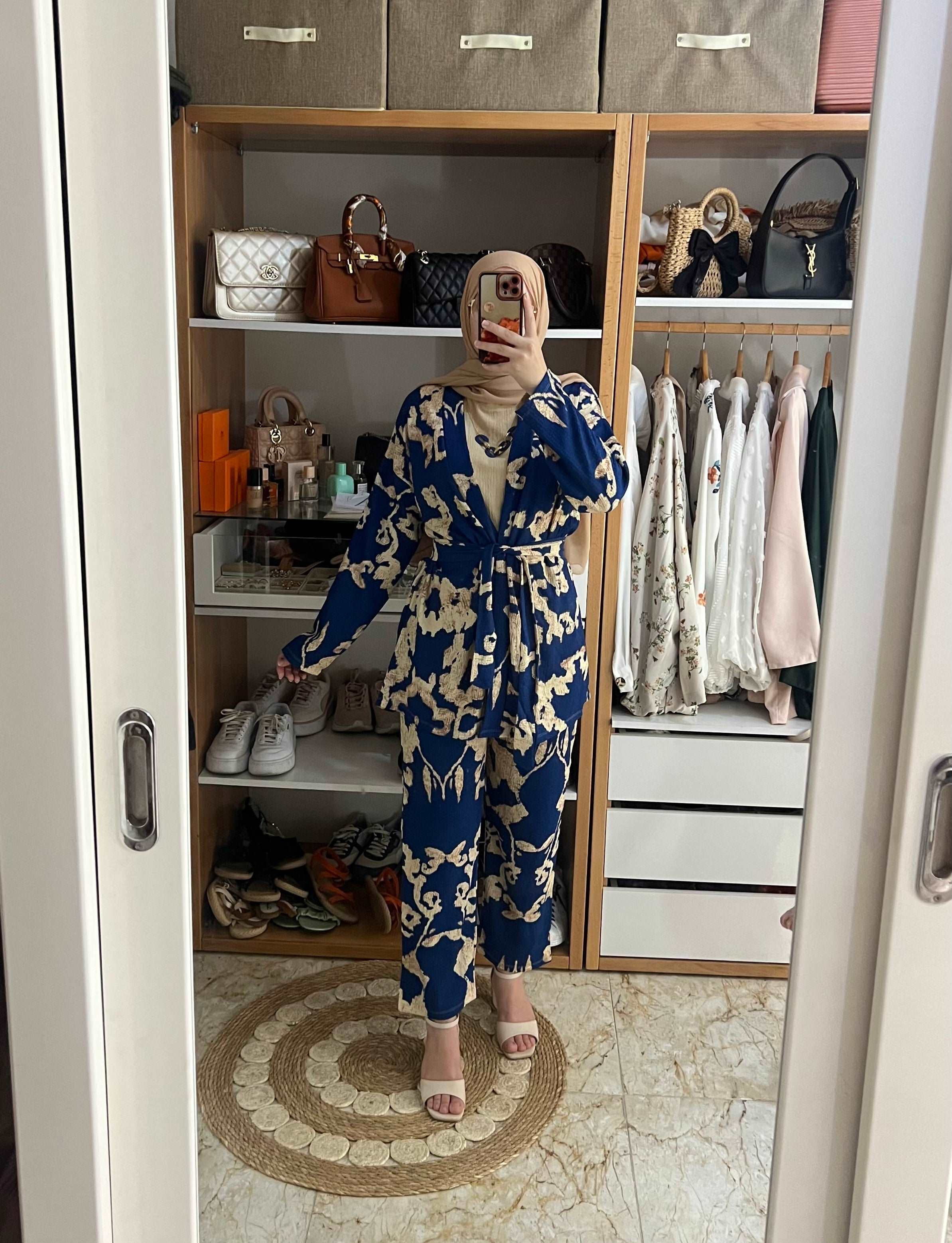 ENSEMBLE 3 PIECES KIMONO PANTALON TRICOT SANS MANCHES DEMI SAISON - Premium ENSEMBLE from DION - Just DA 5600! Shop now at DION