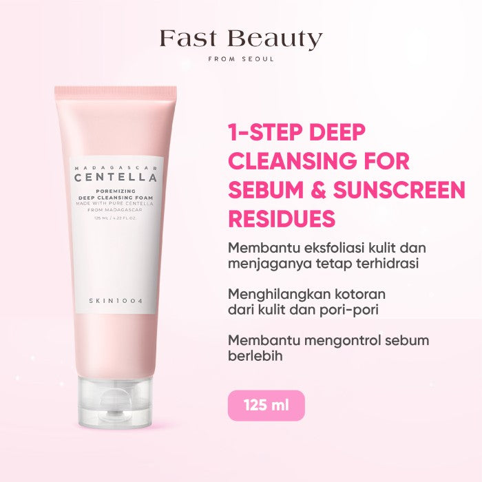 MADAGASCAR CENTELLA POREMIZING DEEP CLEANSING FOAM 125ML
