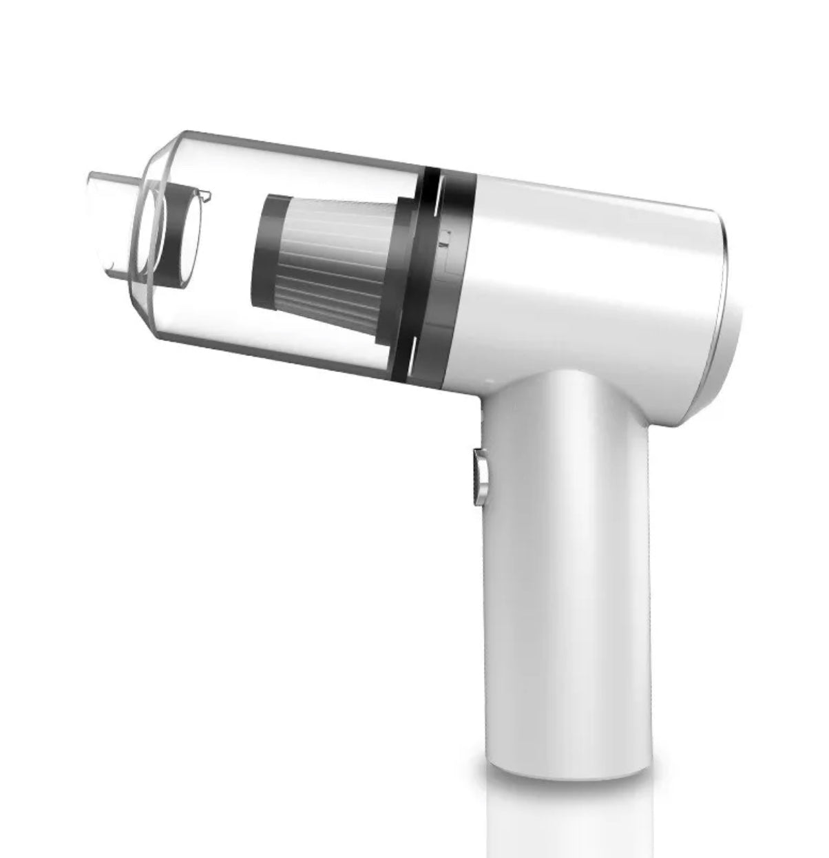 MINI ASPIRATEUR 2 EN 1 SANS FIL RECHARGEABLE MAISON ET VOITURE BLANC