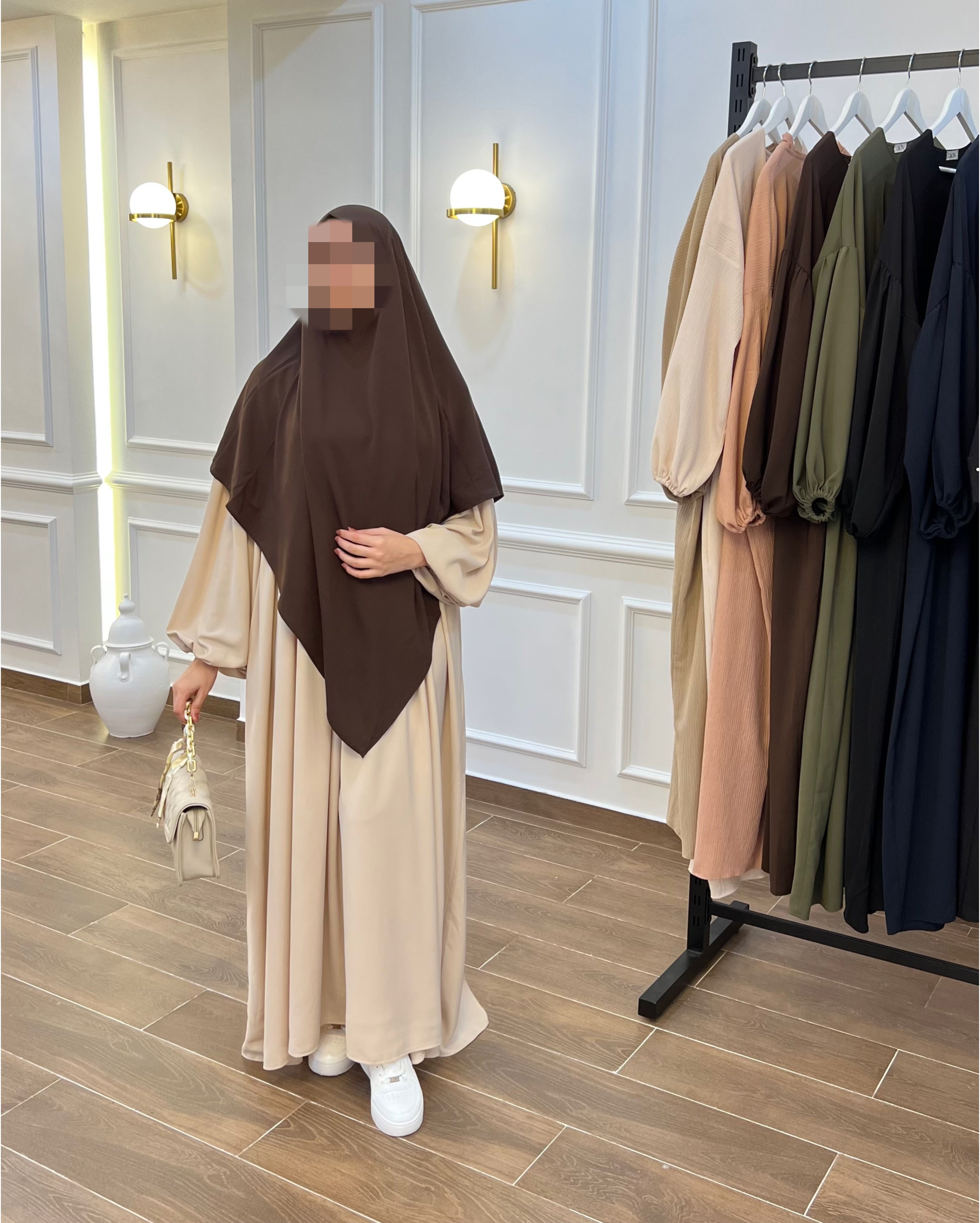 HIJAB CHAR3i TRÈS CONFORTABLE EN BEIGE