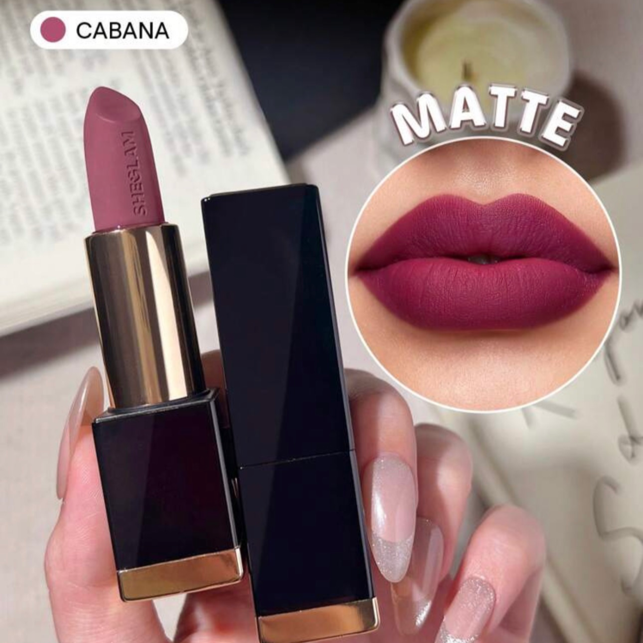 SHEGLAM ROUGE À LÈVRES MAT ALLURE À HAUTE PIGMENTATION COULEUR CABANA