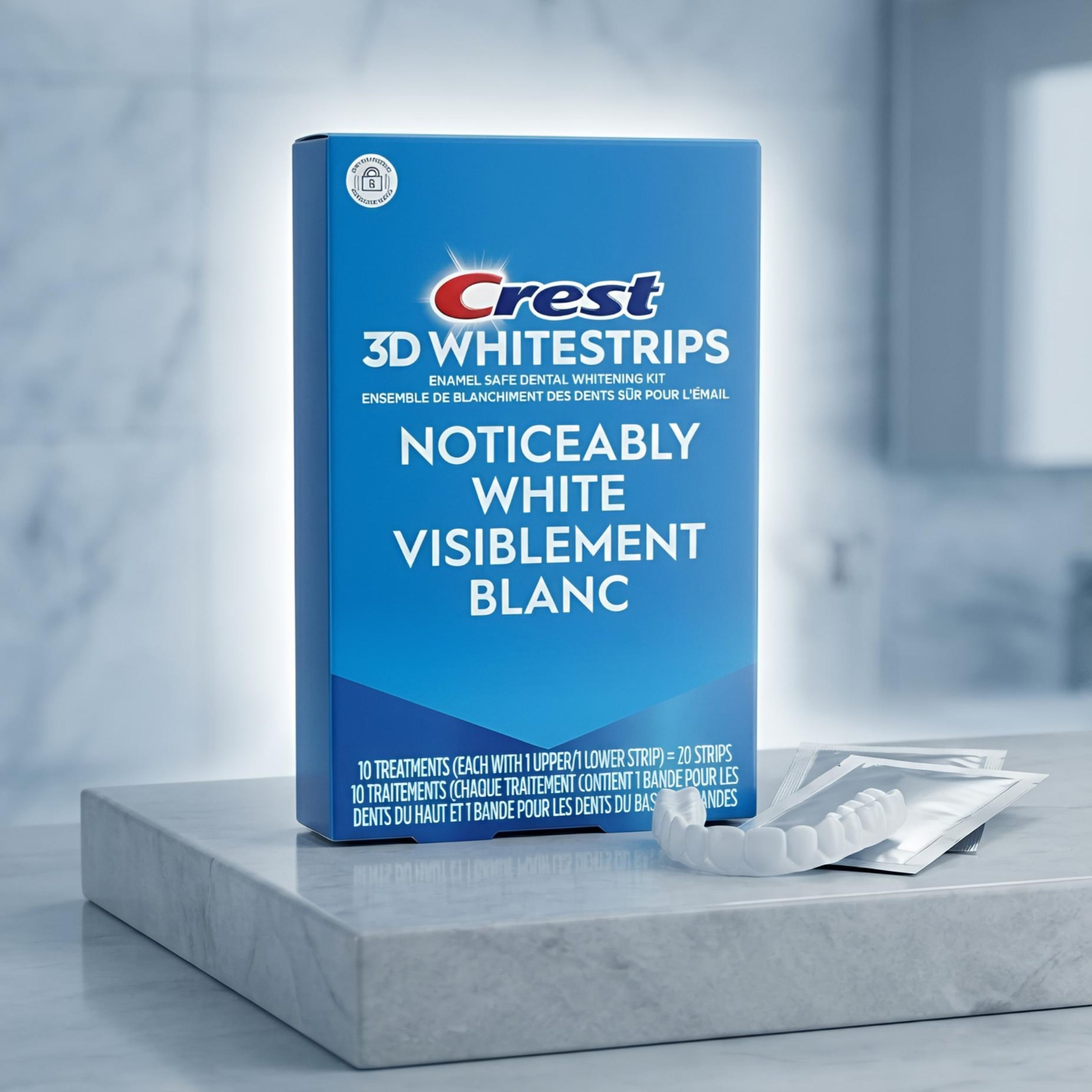CREST 3D WHITESTRIPS VISIBLEMENT BLANC ( 10 TRAITEMENTS )
