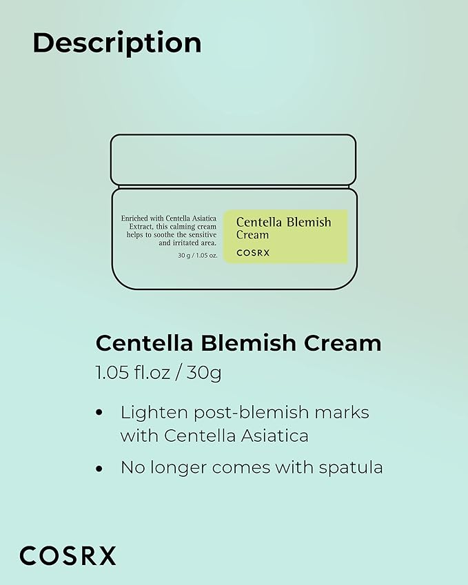 COSRX CENTELLA BLESMISH CREAM ( CREME CICATRISANTE ) 30G