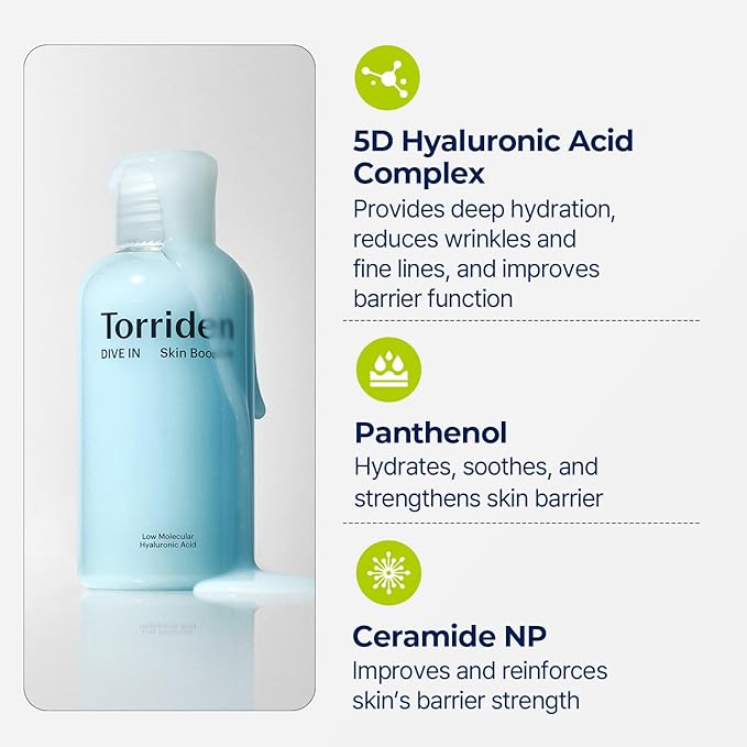 TORRIDEN DIVE-IN HYALURONIC ACID SKIN HYDRATING BOOSTER 200ML