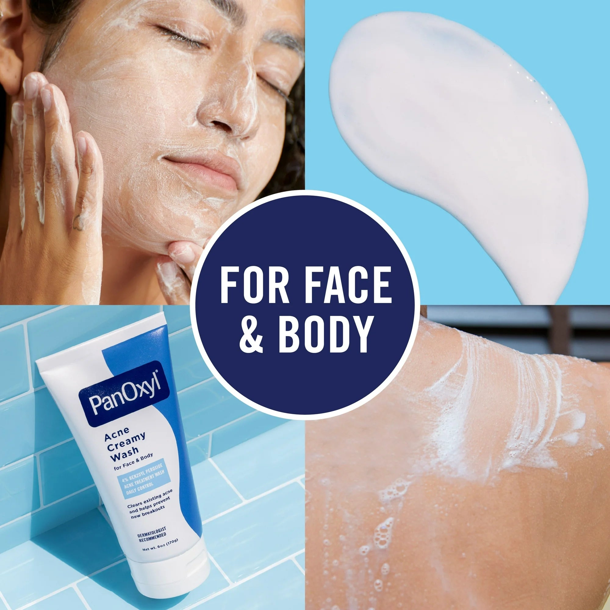 PANOXYL ACNE CREAMY WASH 4% PERCENT BENZOYL PEROXIDE DAILY CONTROL 170G