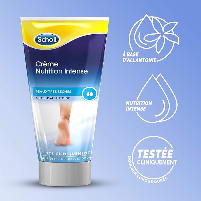 SCHOLL CRÈME NUTRITION INTENSE PEAU TRÈS SÈCHES A BASE D'ALLANTOINE