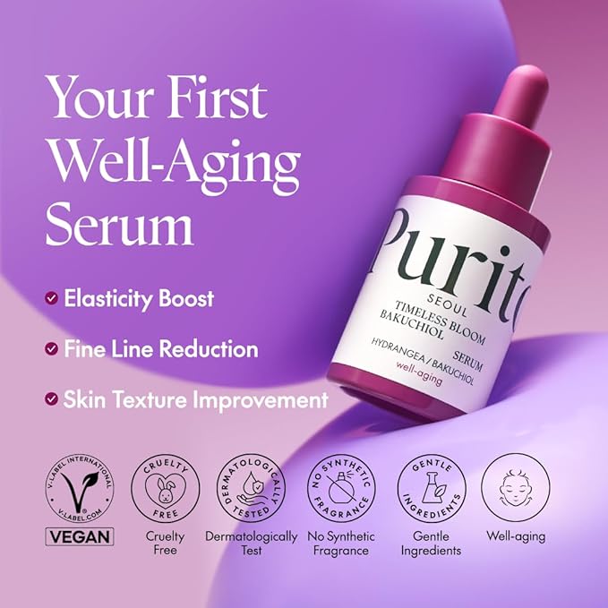 PURITO SEOUL TIMELESS BLOOM BAKUCHIOL SERUM 30ML