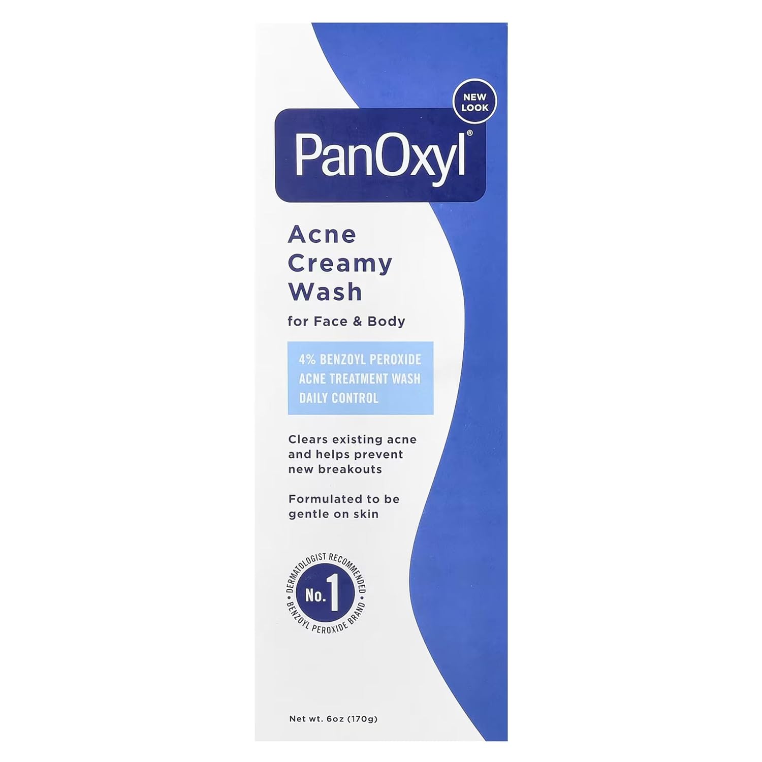 PANOXYL ACNE CREAMY WASH 4% PERCENT BENZOYL PEROXIDE DAILY CONTROL 170G