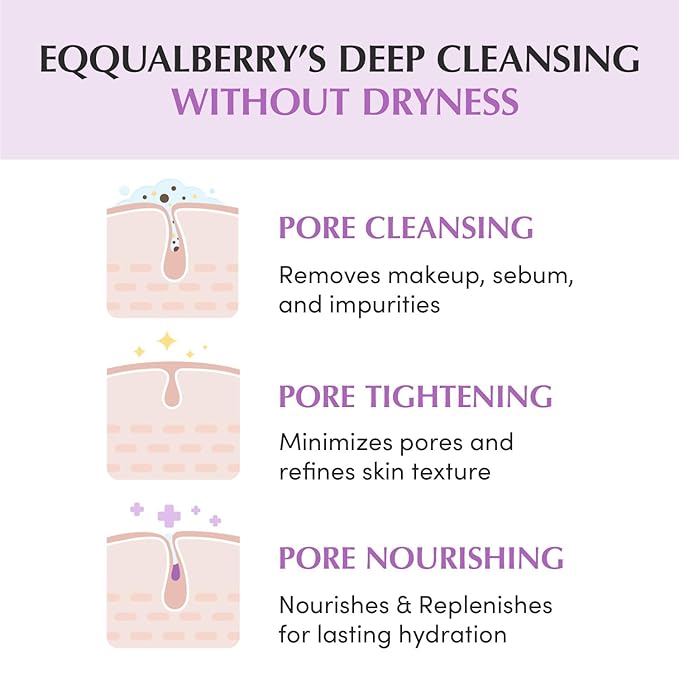 EQQUALBERRY PURPLE RICE PORE SMOOTHING CLEANSING OIL 200ML