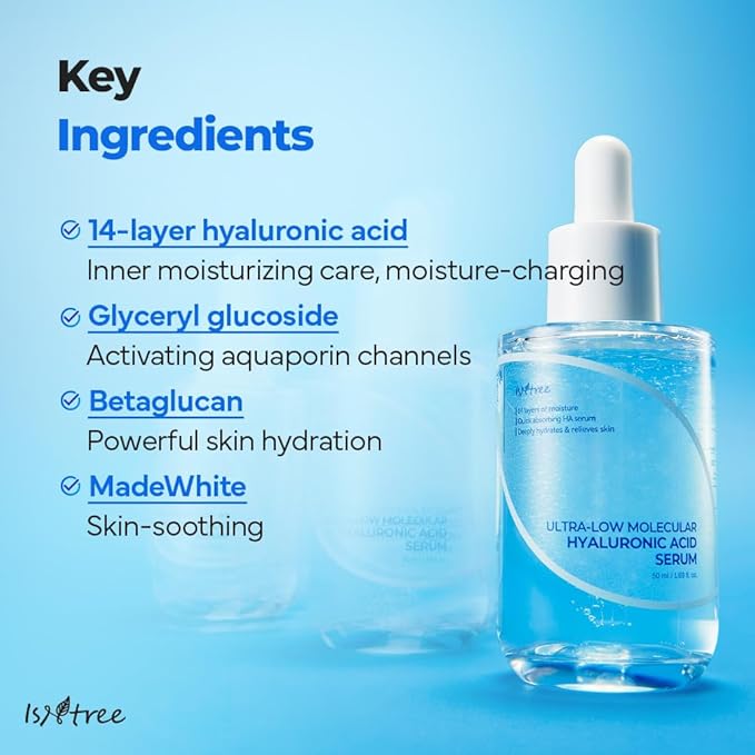 ISNTREE ULTRA-LOW MOLECULAR HYALURONIC ACID SERUM 50 ML