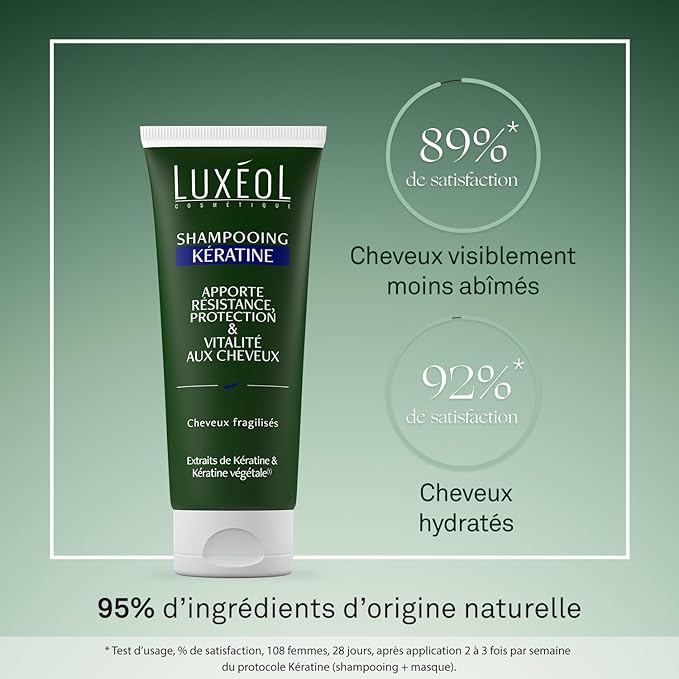 LUXÉOL SHAMPOOING KÉRATINE 200 ML