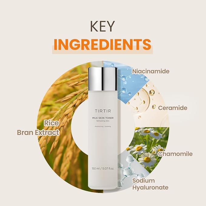 TIRTIR MILK SKIN TONER, MOISTURISING, SOOTHING, 150ML