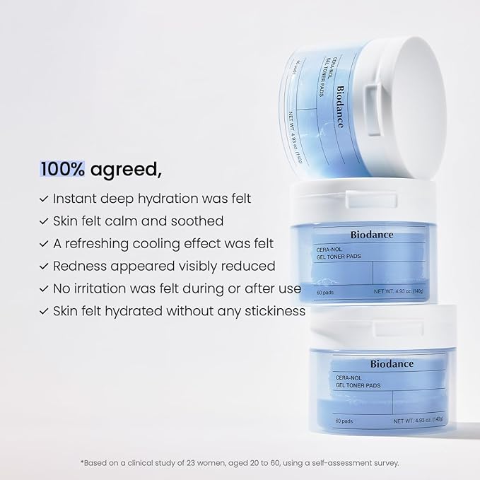 BIODANCE CERANOL GEL TONER PAD 60 SHEETS