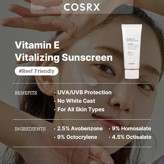 COSRX ÉCRAN SOLAIRE VITAMINE E (ANTI-ÂGE) SPF 50+