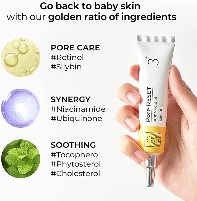 NUMBUZIN +3 PORE RESET AMPOULE SHOT 25 ML